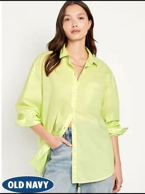 Old Navy Oversized Boyfriend Shirt for Women
